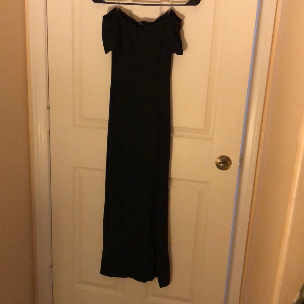 Over the shoulder dress.